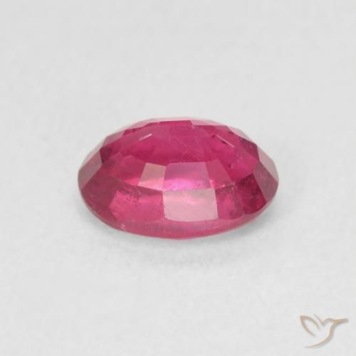 Rubino Rosso tendente al rosa naturale da 1.23 ct, Ovale, VS