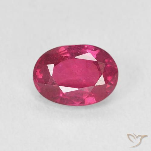 1.25ct Naturale Rosso tendente al rosa Rubino, Ovale, VS