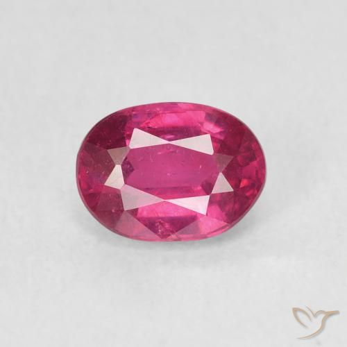 1.17ct Naturale Rosso tendente al rosa Rubino, Ovale, VS