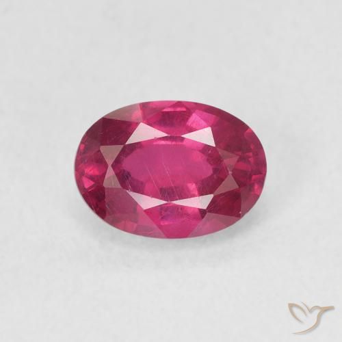 1.21ct Naturale Rosso tendente al rosa Rubino, Ovale, VS