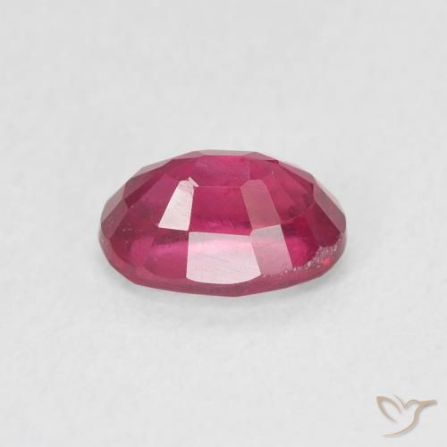 Rubino Rosso tendente al rosa naturale da 1.21 ct, Ovale, VS