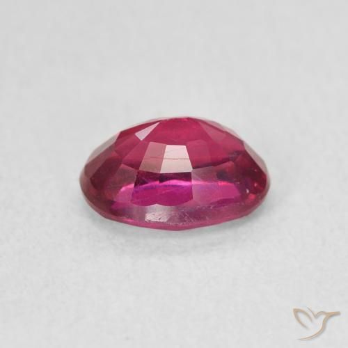 Rubino Rosso medio naturale da 1.24 ct, Ovale, VS
