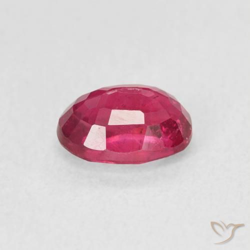 Rubino Rosso tendente al rosa naturale da 1.26 ct, Ovale, VS