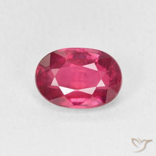 1.27ct Naturale Rosso medio Rubino, Ovale, VS