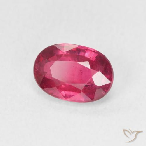 Rubino Rosso medio naturale da 1.27 ct, Ovale, VS
