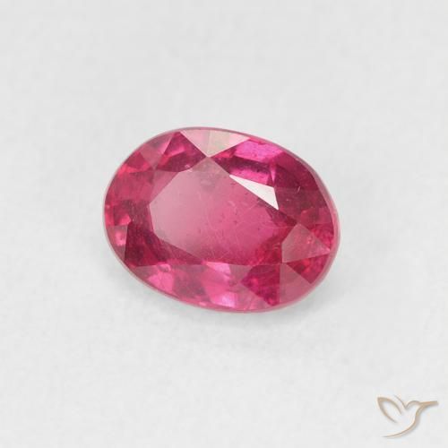 Rubino Rosso chiaro naturale da 1.14 ct, Ovale, VS