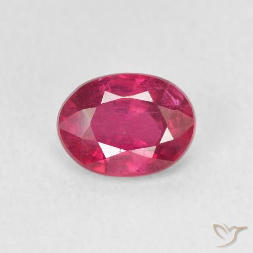 1.17ct Naturale Rosso chiaro Rubino, Ovale, VS