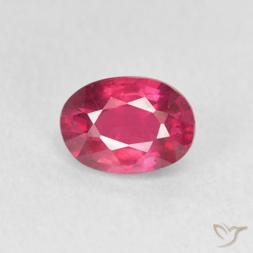 1.27ct Naturale Rosa rossastro intenso Rubino, Ovale, VS