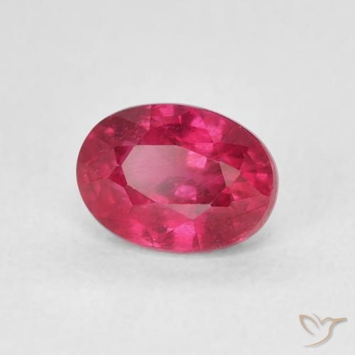 Rubino Rosso medio naturale da 1.45 ct, Ovale, VS