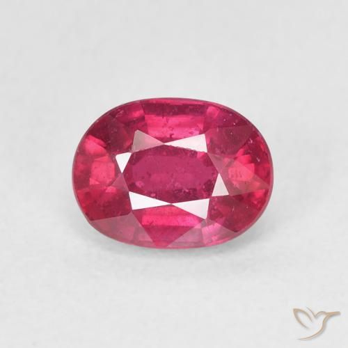 1.39ct Naturale marmellata rossa Rubino, Ovale, VS