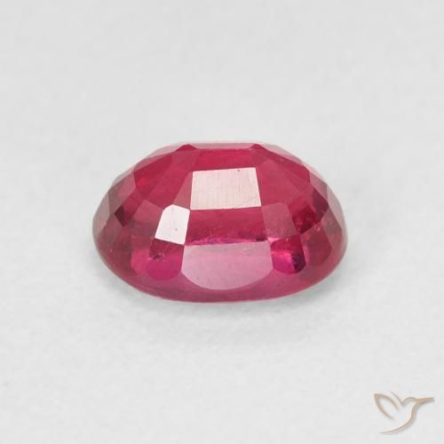 Rubino marmellata rossa naturale da 1.39 ct, Ovale, VS