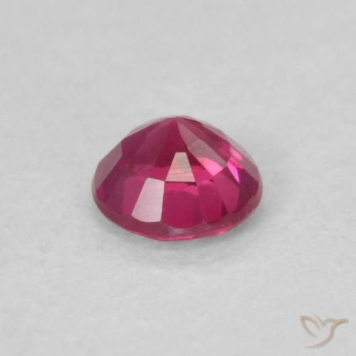 Rubino Medium Dark-Red naturale da 0.20 ct, Rotondo, VS