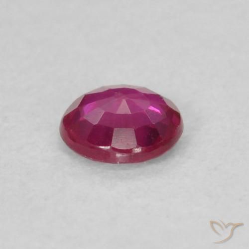Rubino Rosso tendente al rosa naturale da 0.14 ct, Rotondo, VS