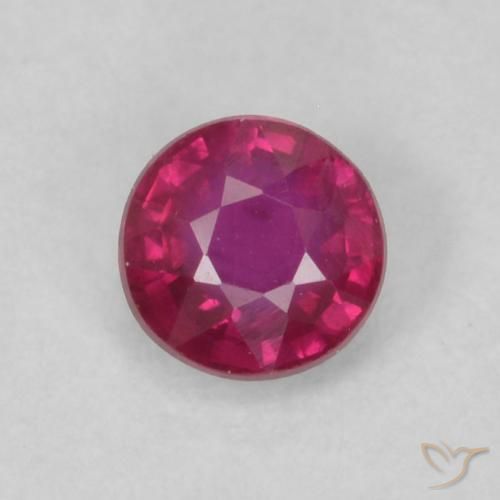 0.22ct Naturale Rosso chiaro Rubino, Rotondo, VS