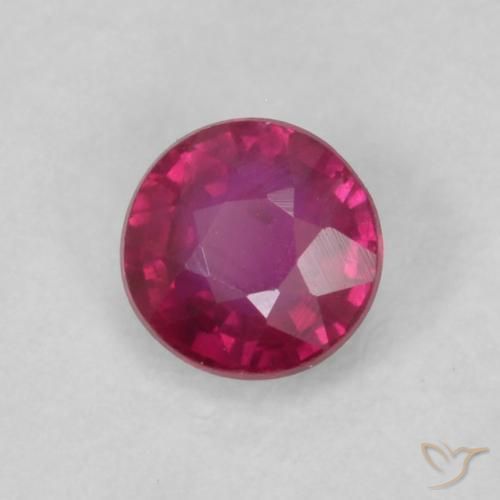 Rubino Rosso chiaro naturale da 0.22 ct, Rotondo, VS