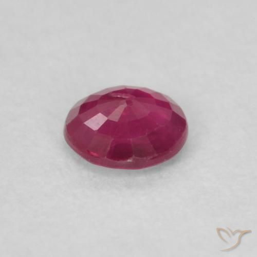 Rubino Rosso tendente al rosa naturale da 0.24 ct, Rotondo, SI