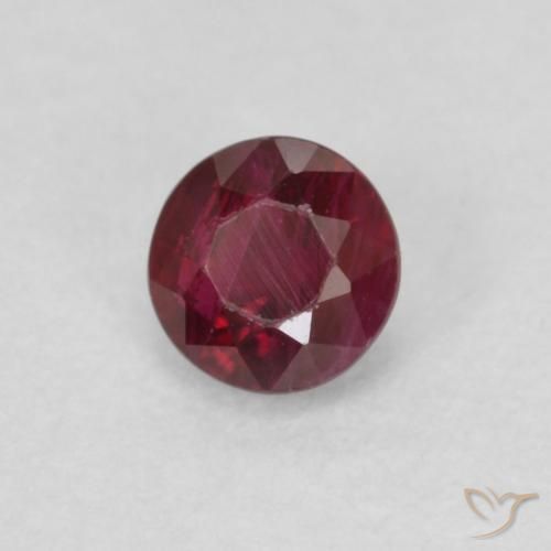 Rubino Vino rosso naturale da 0.33 ct, Rotondo, VS