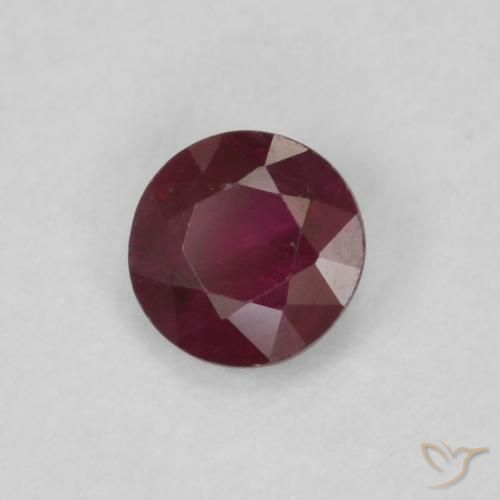 Rubino Vino rosso naturale da 0.25 ct, Rotondo, VS