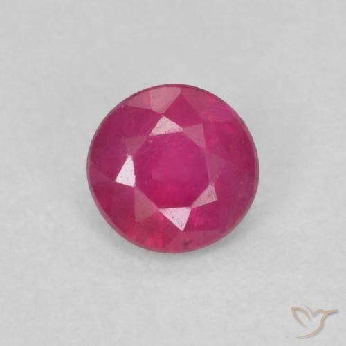 0.29ct Naturale Rosso tendente al rosa Rubino, Rotondo, VS