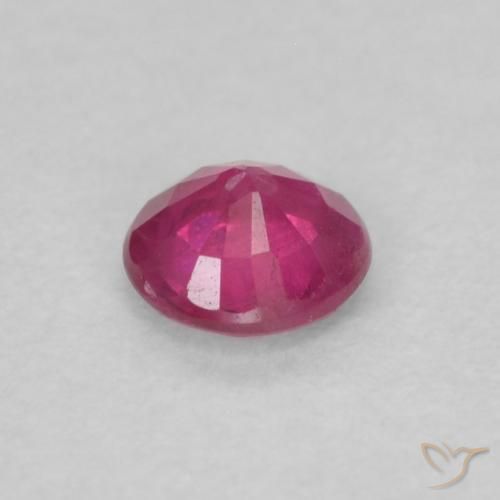 Rubino Rosso tendente al rosa naturale da 0.29 ct, Rotondo, VS