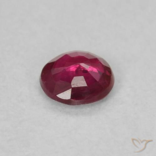 Rubino Vino Rosso Profondo naturale da 0.16 ct, Rotondo, VS