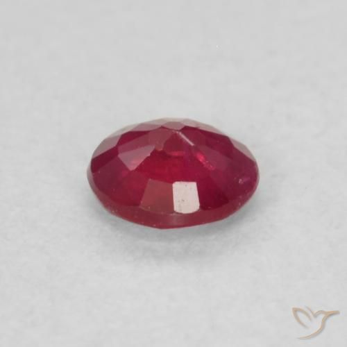 Rubino Cremisi Profondo naturale da 0.19 ct, Rotondo, VS