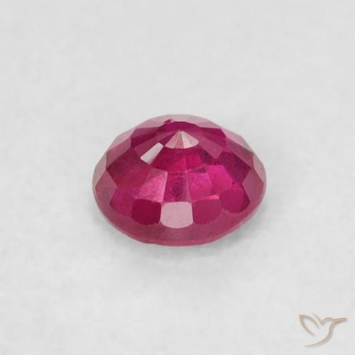 Rubino Rosso tendente al rosa naturale da 0.22 ct, Rotondo, VS