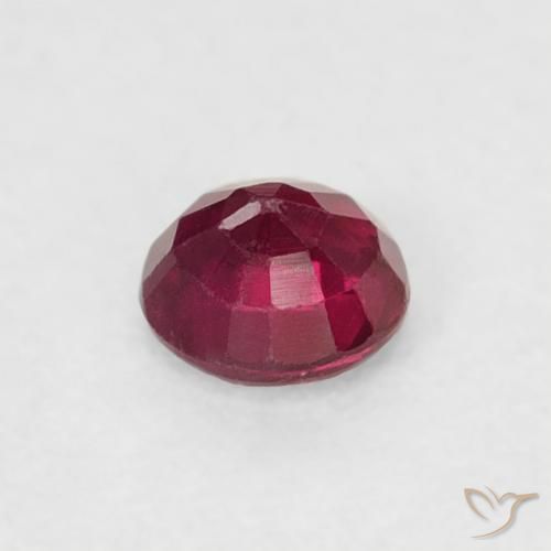 Rubino Rosso scuro naturale da 0.23 ct, Rotondo, VS