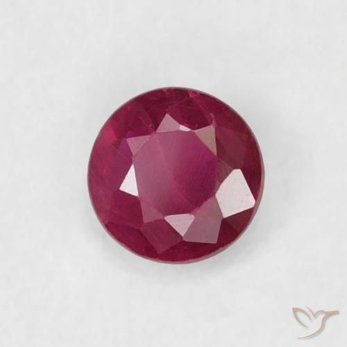 Rubino Vino Rosso Profondo naturale da 0.20 ct, Rotondo, VS-SI