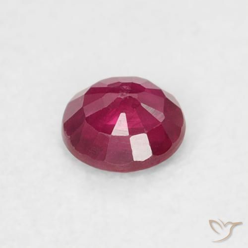 Rubino Vino Rosso Profondo naturale da 0.20 ct, Rotondo, VS-SI