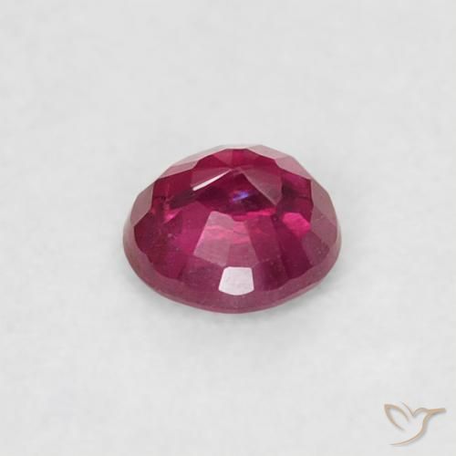 Rubino Rosso tendente al rosa naturale da 0.20 ct, Rotondo, SI
