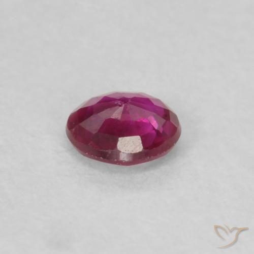 Rubino Rosso tendente al rosa naturale da 0.16 ct, Rotondo, VS