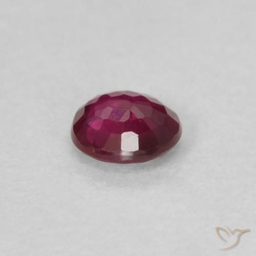 Rubino Rosso scuro naturale da 0.17 ct, Rotondo, VS