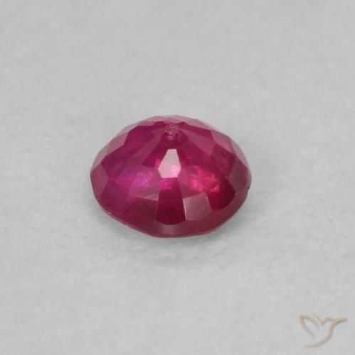 Rubino Rosso chiaro naturale da 0.21 ct, Rotondo, VS