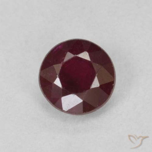 0.30ct Naturale Vino rosso Rubino, Rotondo, SI