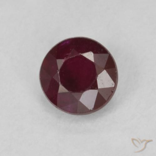 Rubino Vino rosso naturale da 0.30 ct, Rotondo, SI