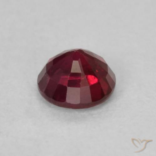 Rubino Rosso scuro naturale da 0.31 ct, Rotondo, SI