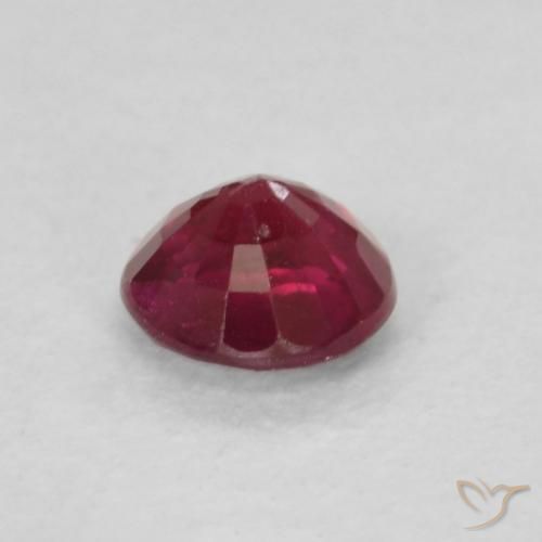 Rubino Rosso scuro naturale da 0.28 ct, Rotondo, SI