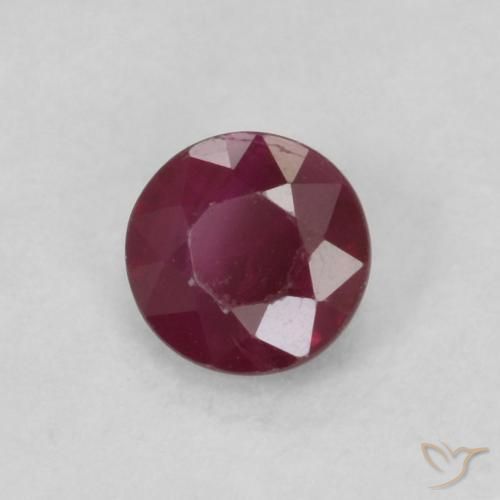 Rubino Vino rosso naturale da 0.29 ct, Rotondo, SI