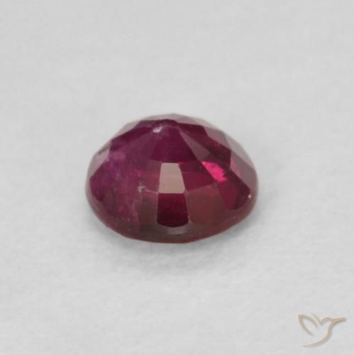 Rubino Vino rosso naturale da 0.29 ct, Rotondo, SI