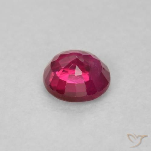 Rubino Rosso tendente al rosa naturale da 0.20 ct, Rotondo, VS