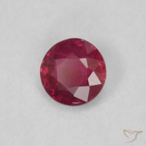 Rubino Vino rosso naturale da 0.17 ct, Rotondo, VS
