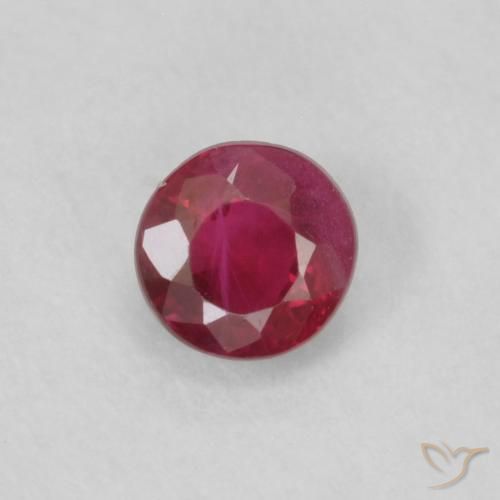 0.23ct Naturale marmellata rossa Rubino, Rotondo, VS