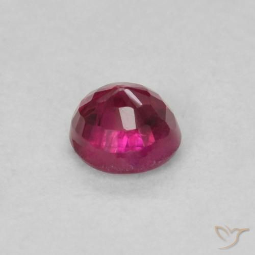 Rubino marmellata rossa naturale da 0.23 ct, Rotondo, VS
