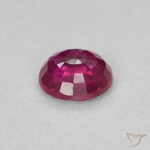 Rubino Rosso chiaro naturale da 0.24 ct, Rotondo, SI-I1