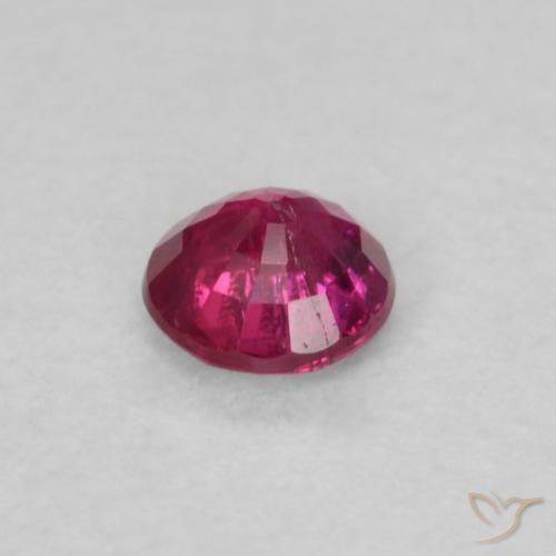 Rubino Rosso chiaro naturale da 0.19 ct, Rotondo, SI-I1
