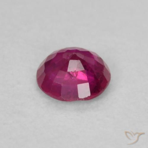 Rubino Vino Rosso Profondo naturale da 0.25 ct, Rotondo, SI-I1