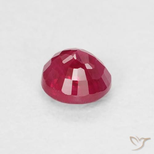 Rubino marmellata rossa naturale da 0.29 ct, Rotondo, SI-I1