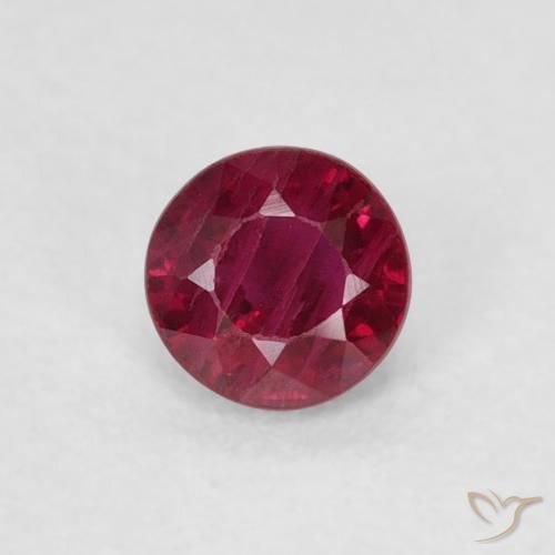 0.33ct Naturale Vino rosso Rubino, Rotondo, SI-I1