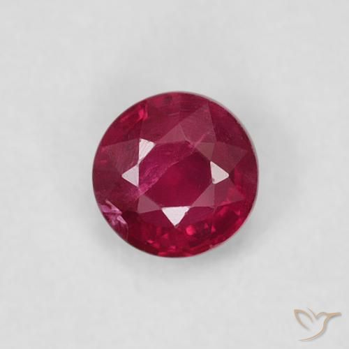 0.28ct Naturale Rosso scuro Rubino, Rotondo, SI-I1